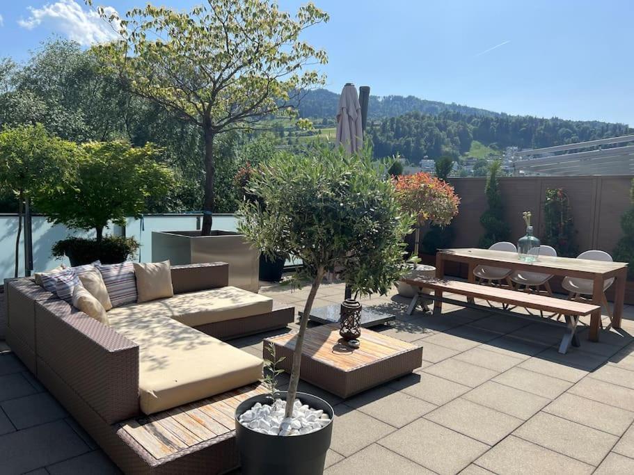 Atikka, Atico, Penthouse Lejlighed Luzern Eksteriør billede